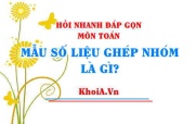 Mẫu số liệu ghép nhóm, không ghép nhóm là gì? Ví dụ minh họa mẫu số liệu ghép nhóm, không ghép nhóm